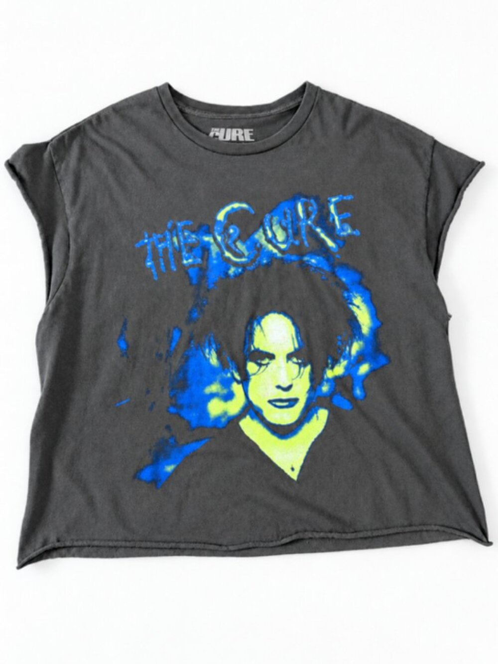 The Cure Robert Smith Cropped Muscle Tee Size M Urban Outfitters